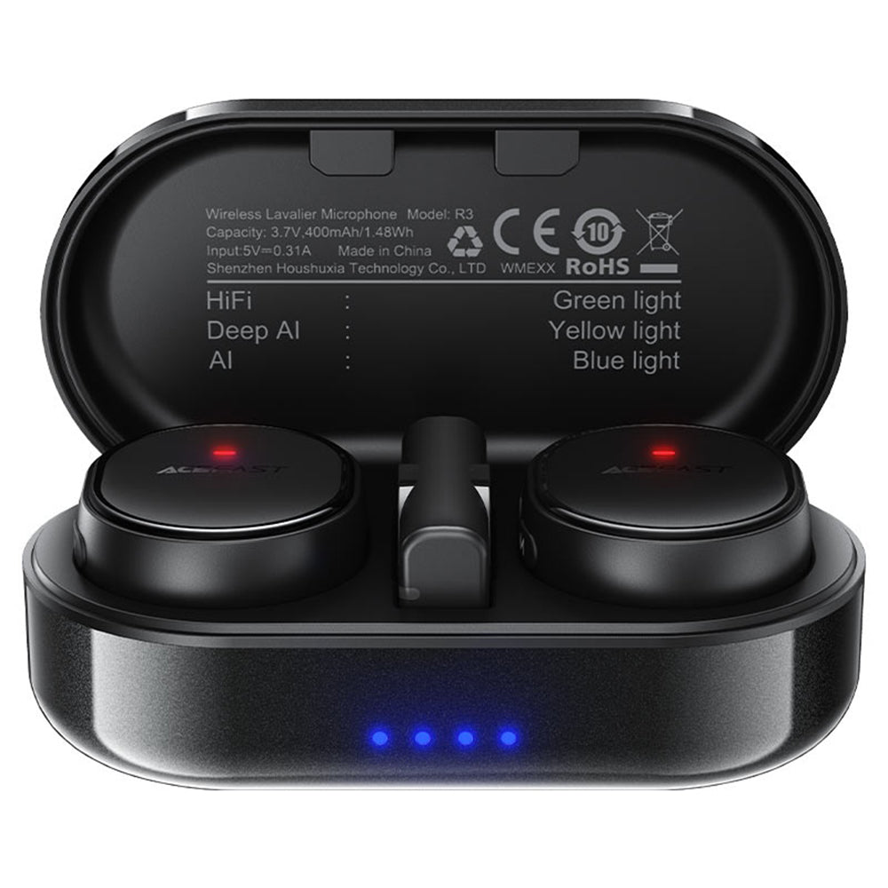 Lavallière Acefast R3, USB-C, Set 2 pièces, Noire