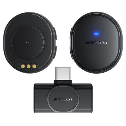 Lavallière Acefast R3, USB-C, Set 2 pièces, Noire