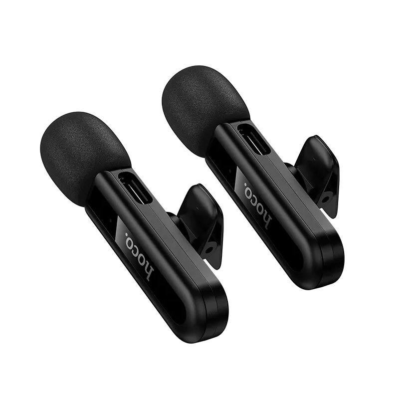 Lavalier HOCO L20A, USB-C / Lightning, Set de 2 pièces, Noir