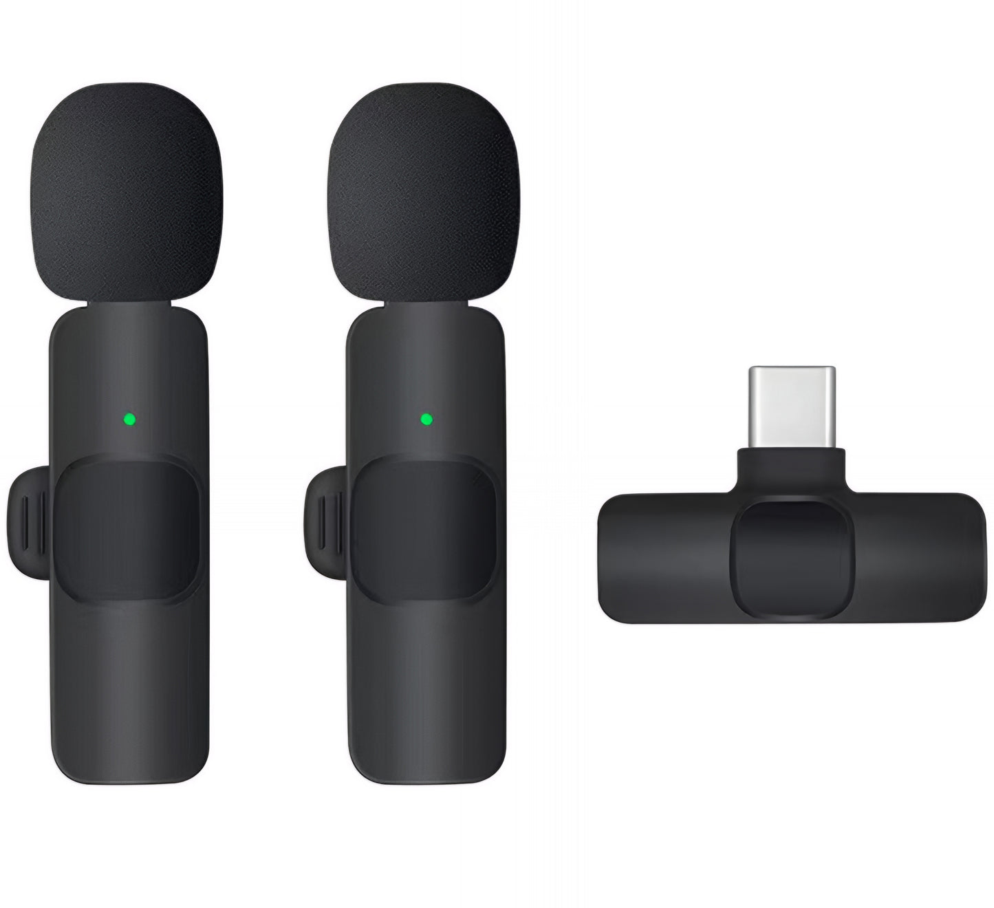 Lavalier OEM K1, USB-C, Set de 2 pièces, Noir