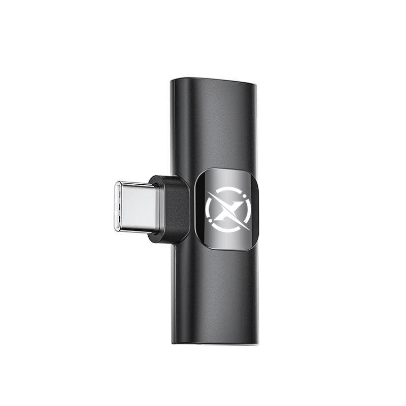 Lavalier XO Design MC14 Dual, USB-C / Lightning, Set of 2 pieces, Black