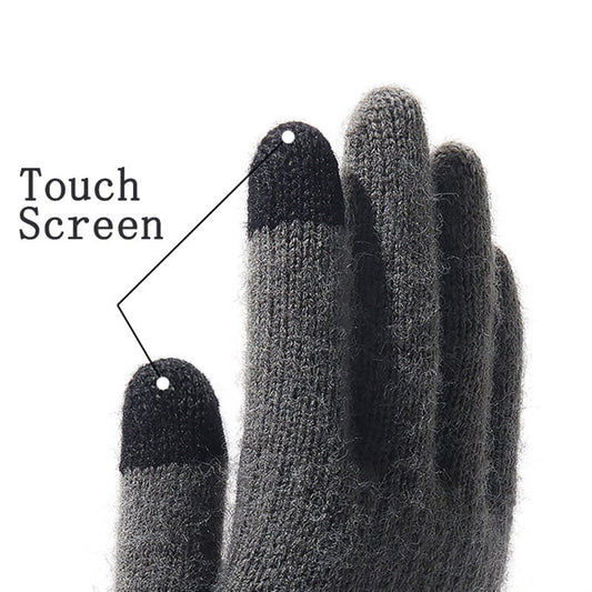 Gants d'Hiver Tactiles Homme Techsuit ST0013, Taille 22cm, Marron