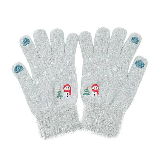 Gants d'Hiver Tactiles Femme Techsuit ST0011, Taille 17cm, Bleus