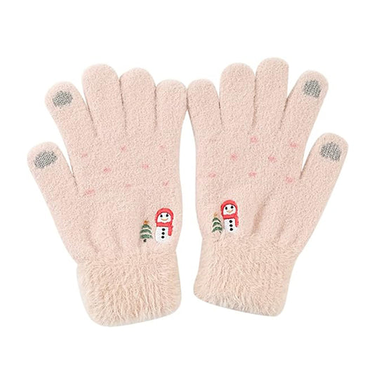 Gants d'hiver tactiles pour femme Techsuit ST0011, taille 17 cm, beige