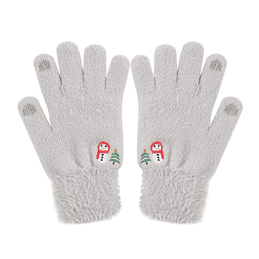 Gants d'Hiver Tactiles Femme Techsuit ST0011, Taille 17cm, Gris