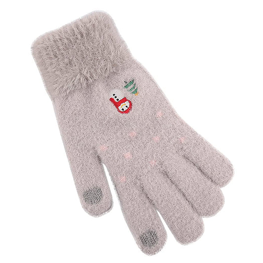 Gants d'Hiver Tactiles Femme Techsuit ST0011, Taille 17cm, Gris
