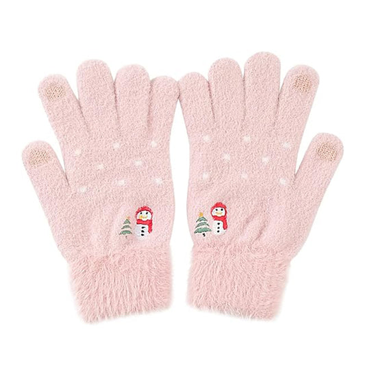 Gants d'Hiver Tactiles Femme Techsuit ST0011, Taille 17cm, Rose