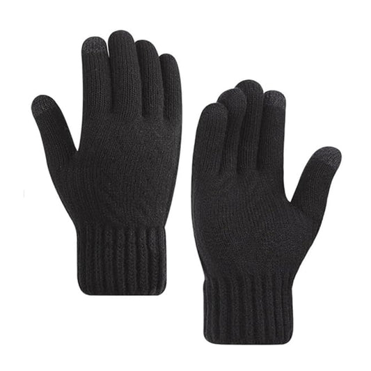Gants d'hiver tactiles pour femme Techsuit ST0015, taille 17 cm, noirs