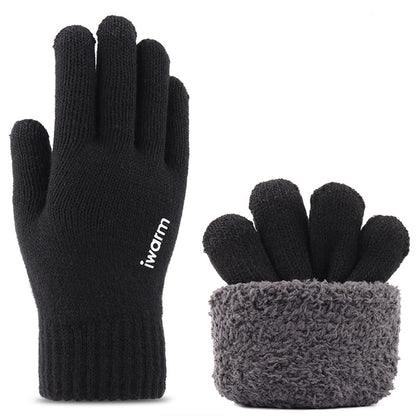 Iwarm ST0005 Tactile Winter Gloves, Size 21cm, Black