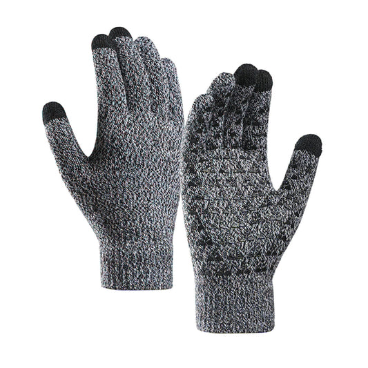 Gants d'Hiver Tactiles Iwarm ST0018, Taille 23cm, Noir Gris