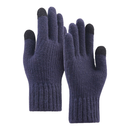 Gants d'Hiver Tactiles Unisex Techsuit ST0012, Taille 22cm, Bleu Marine