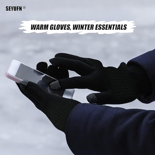 Gants d'Hiver Tactiles Unisexes Techsuit ST0012, Taille 22cm, Marron