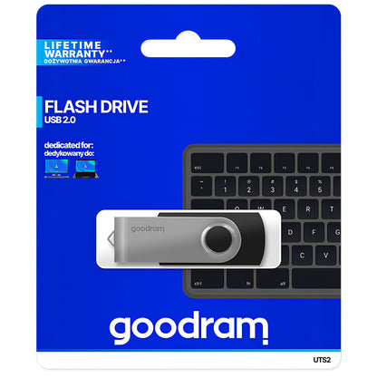 Mémoire Externe USB-A GoodRam UTS2, 64Gb UTS2-0640K0R11