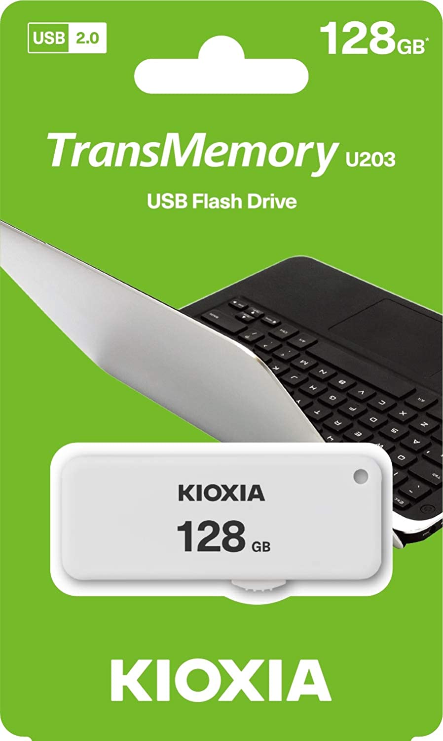 Mémoire externe USB-A KIOXIA U203, 128 Go LU203W128GG4 LU203W128GG4