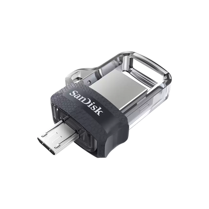 Mémoire Externe USB-A 3.0 / microUSB SanDisk Ultra Dual Drive, 128Gb SDDD3-128G-G46