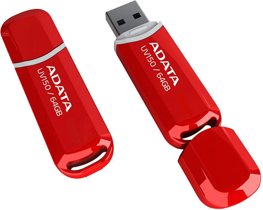 Mémoire Externe USB-A 3.2 Adata UV150, 64Gb AUV150-64G-RRD
