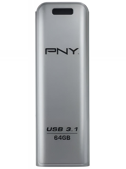 Mémoire Externe USB-A 3.1 PNY Elite Steel, 64Gb FFD64GESTEEL31G-EF