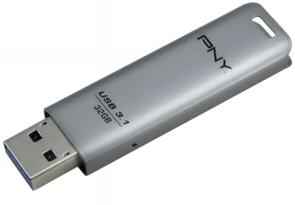Mémoire Externe USB-A 3.1 PNY Elite Steel, 32Gb FD32GESTEEL31G-EF