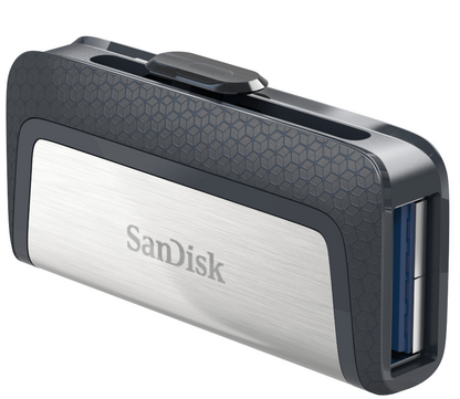 Mémoire Externe USB-A 3.1 / USB-C SanDisk Ultra Dual, 128Go SDDDC2-128G-G46