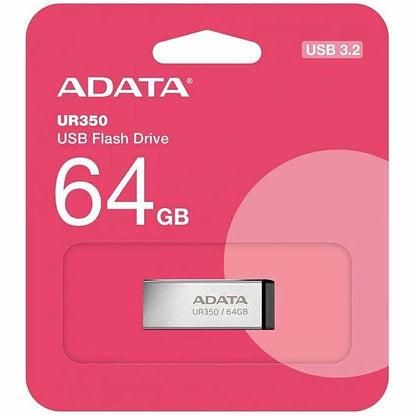 Mémoire externe USB-A 3.2 Adata UR350, 64Gb UR350-64G-RSR/BK 