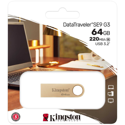 Mémoire externe Kingston DT SE9 G3, 64 Go DTSE9G3/64 Go USB-A 3.2 