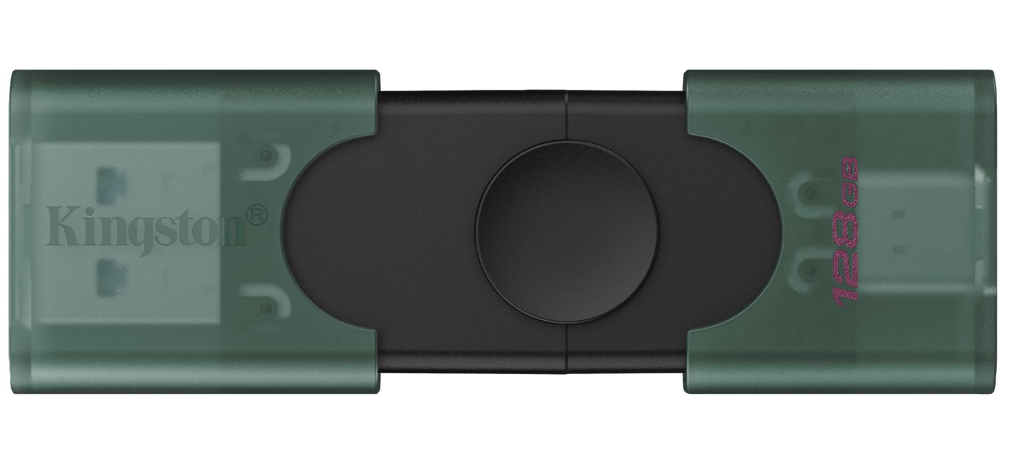 Mémoire Externe USB-A 3.2 / USB-C Kingston Duo, 128Go DTDEG2/128GB