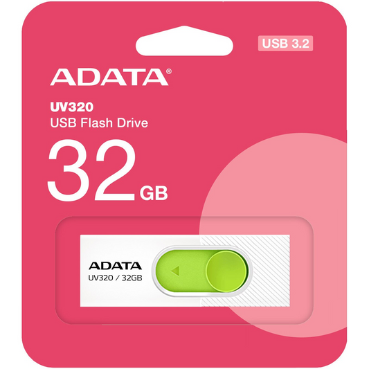 Mémoire Externe USB-A 3.2 Adata UV320, 32Gb AUV320-32G-RWHGN