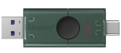 Mémoire Externe USB-A 3.2 / USB-C Kingston Duo, 128Go DTDEG2/128GB