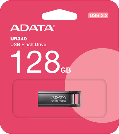 Mémoire externe USB-A 3.2 Adata UR340, 128 Go AROY-UR340-128GBK 