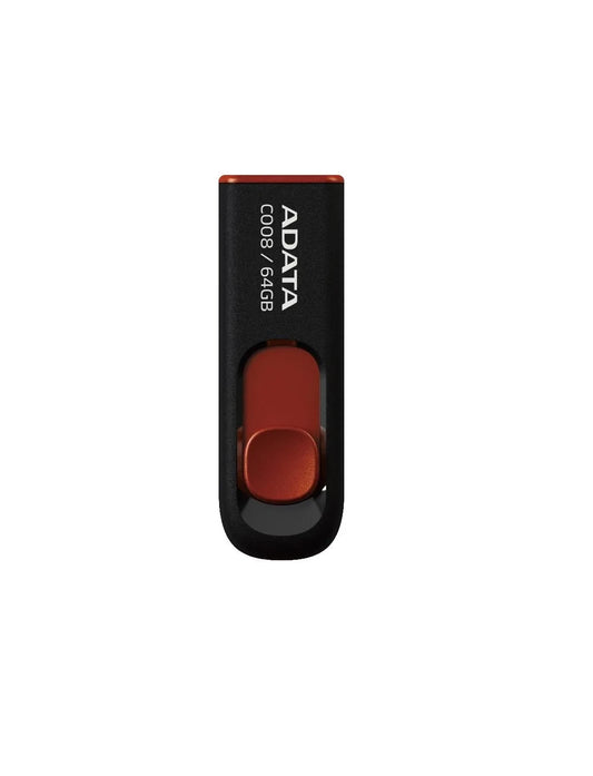 Mémoire Externe USB-A Adata C008, 64Gb AC008-64G-RKD