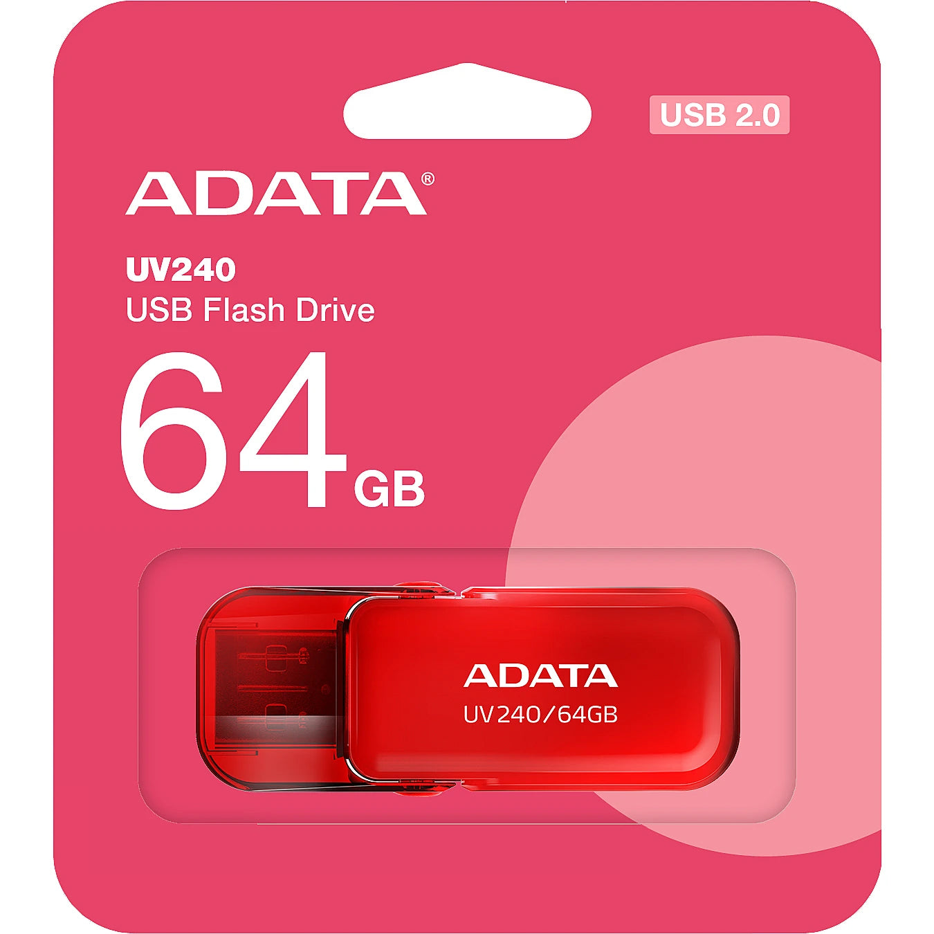 Mémoire externe USB-A Adata UV240, 64Gb AUV240-64G-RRD 