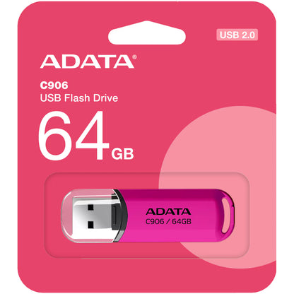 Mémoire externe USB-A Adata C906, 64 Go AC906-64G-RPP 