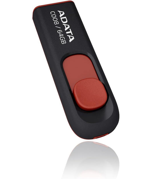 Mémoire Externe USB-A Adata C008, 64Gb AC008-64G-RKD
