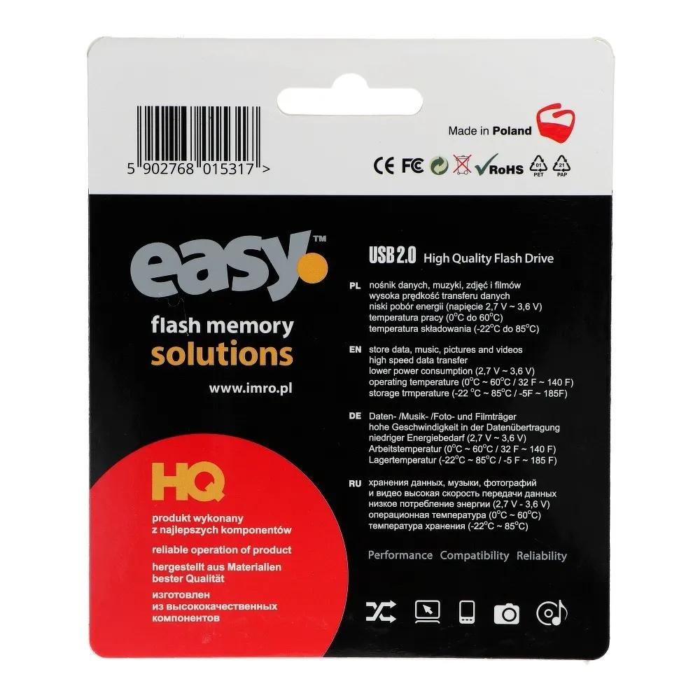 Mémoire Externe USB-A Imro Easy, 128Gb