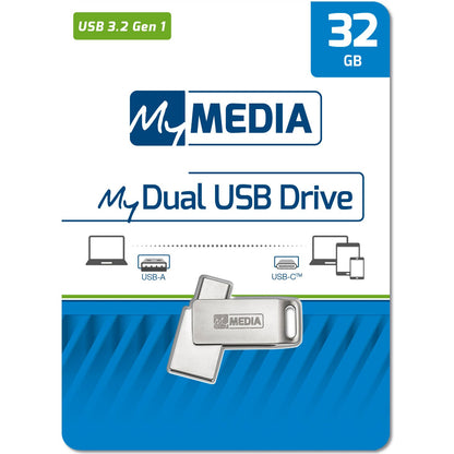Mémoire Externe USB-A Verbatim MyDual, 32Go