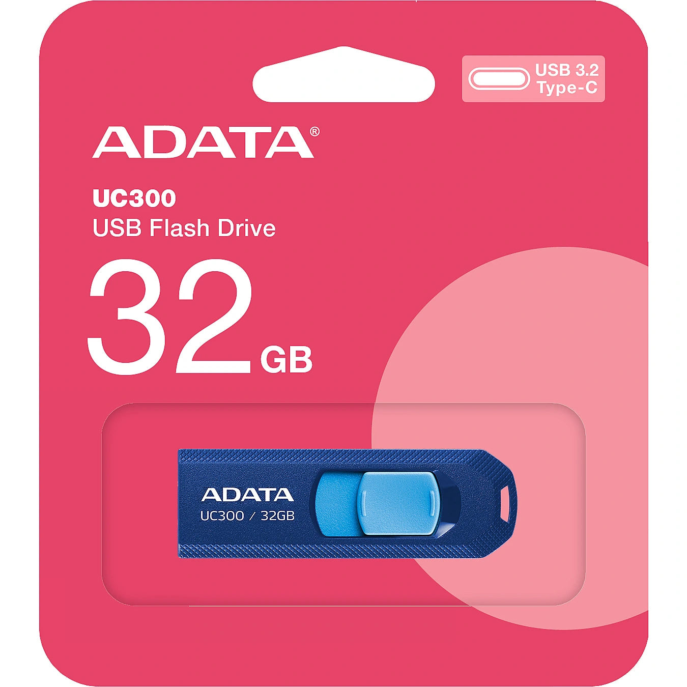 Mémoire externe USB-C Adata UC300, 32 Go ACHO-UC300-32G-RNB 