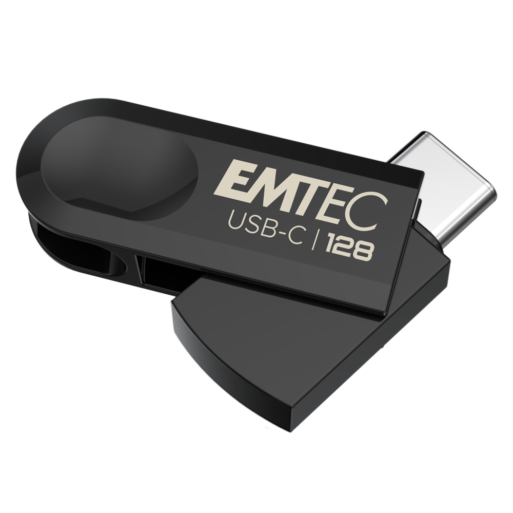 Mémoire Externe USB-C Emtec C280 Single, 128Gb ECMMD128GC2
