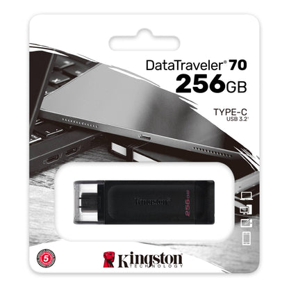 Mémoire externe USB-C Kingston DT70 DT70/256GB, 256 Go 