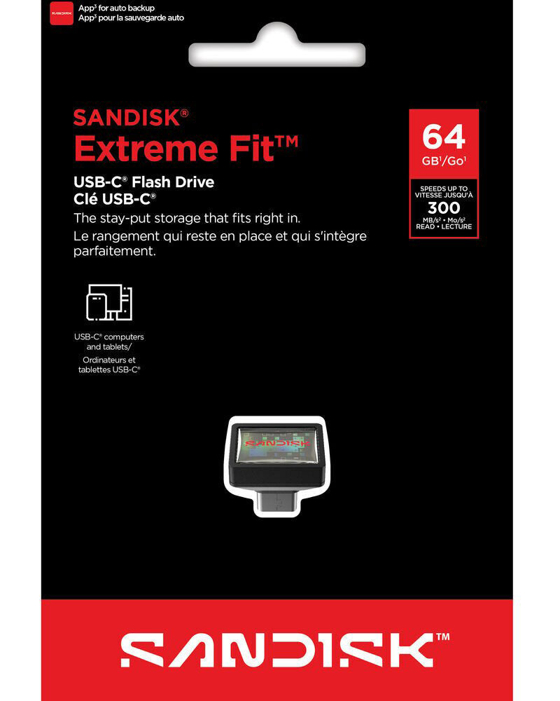Mémoire Externe USB-C SanDisk Extreme Fit, 64Gb SDCZ530-064G-G46