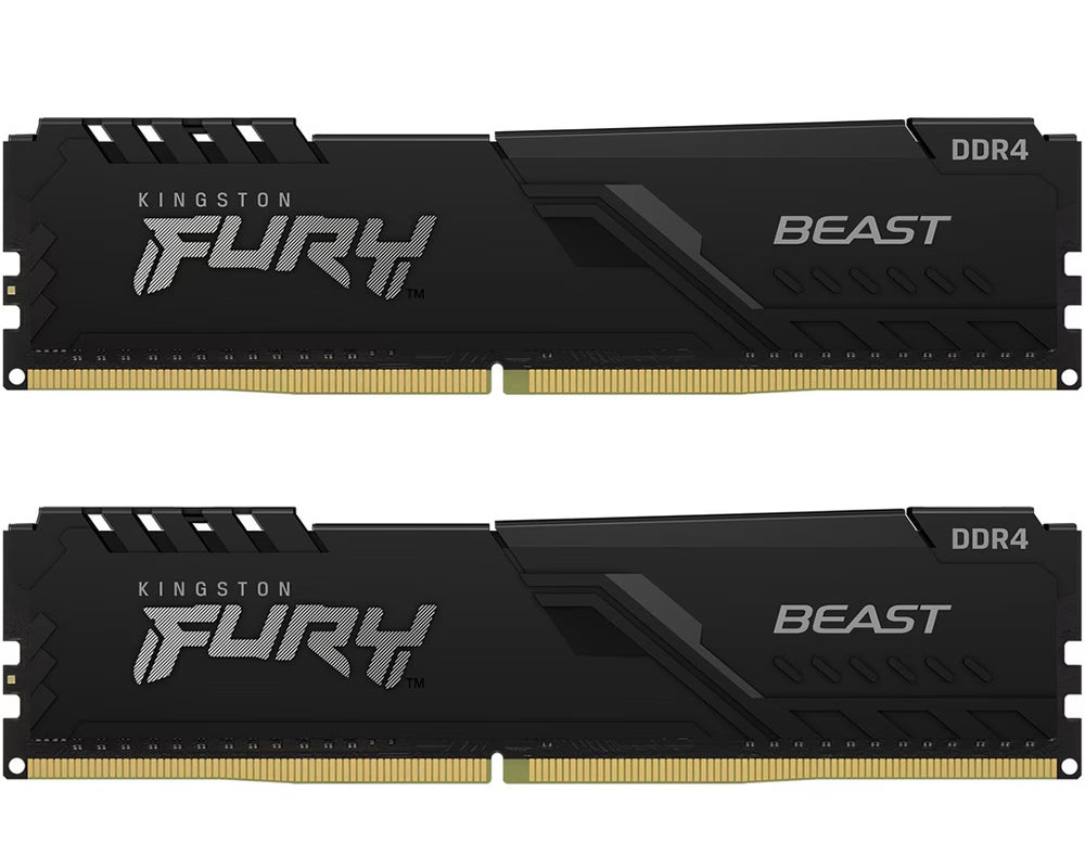 Mémoire RAM Kingston Fury Beast, DDR4, 2 x 16GB, 3200MHz KF432C16BBK2/32