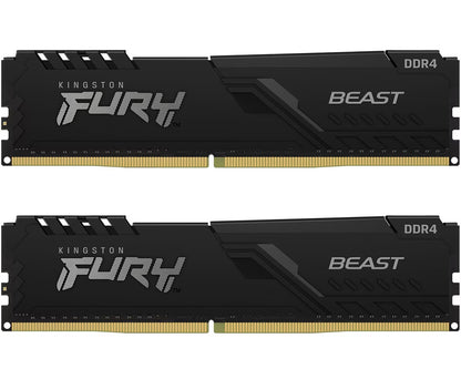 Mémoire RAM Kingston Fury Beast, DDR4, 2 x 16GB, 3200MHz KF432C16BBK2/32