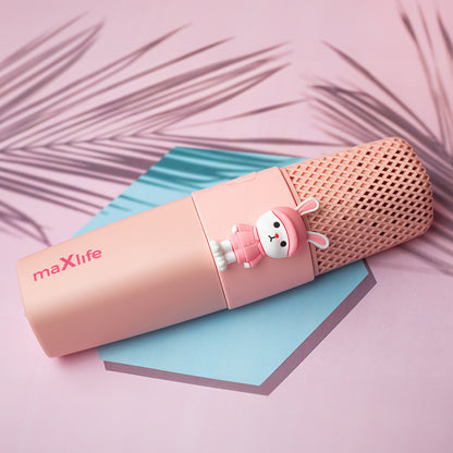 MaXlife Animal MXBM-500 Microphone Bluetooth, rose 