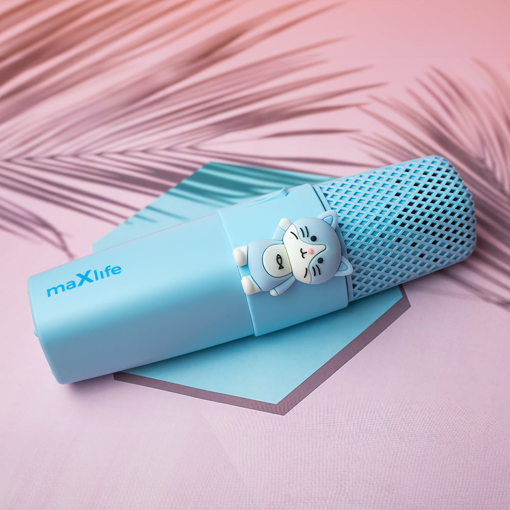 MaXlife Animal MXBM-500 Microphone Bluetooth, bleu 