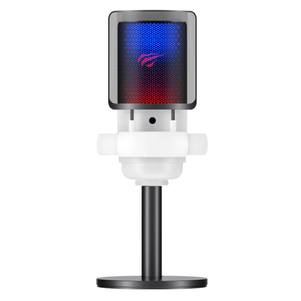 Microphone Cardioïde HAVIT GK50, RGB, USB-C, 1.8m, Noir