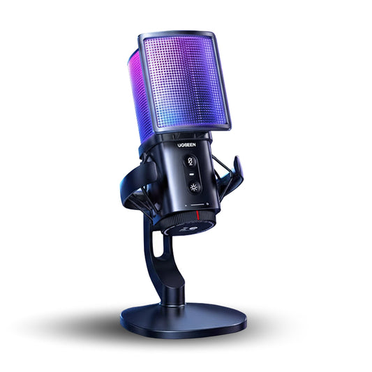 Microphone Cardioïde UGREEN CM581 (65629), RGB, USB-C, 1.5m, Noir