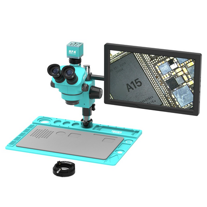 Microscope avec moniteur et caméra RF4 RF-7050TVD2 + 4KC1PRO + M156