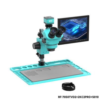 Microscope avec moniteur et caméra RF4 RF-7050TVD2 + 2KC2PRO + S010