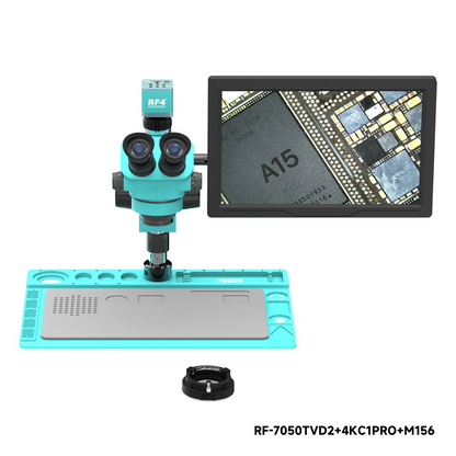 Microscope avec moniteur et caméra RF4 RF-7050TVD2 + 4KC1PRO + M156