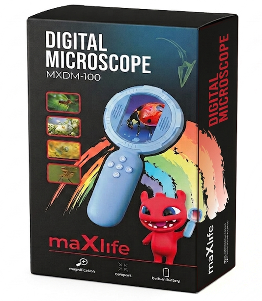 Microscope MaXlife MXDM-100, Bleu
