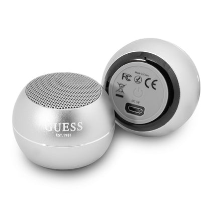 Enceinte Portable Bluetooth Guess, 3W, Argentée